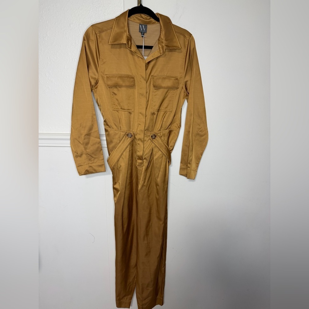 Worthington Pumpkin ale  Women's Jumpsuit size S new with tag - Picture 2 of 7